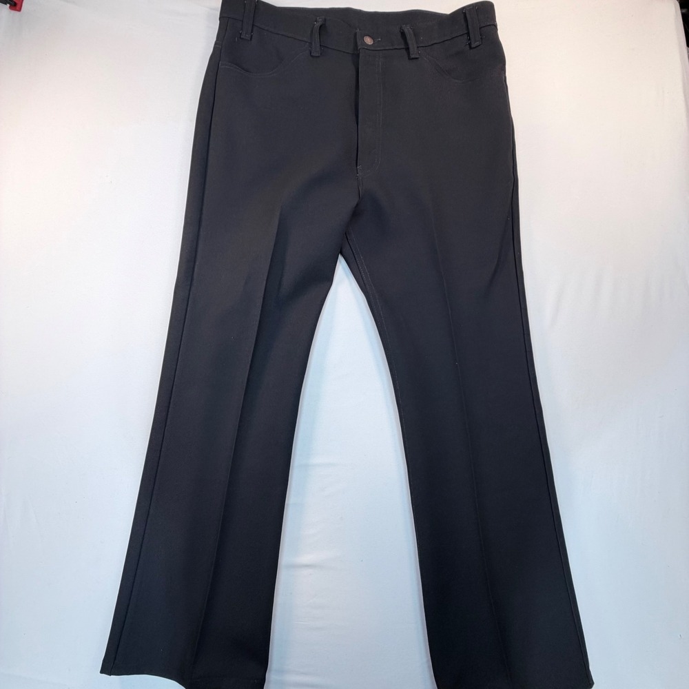 Vintage 1994 Levi's Sta-Prest Pants 38x32 Black Bootcut USA Made 90s